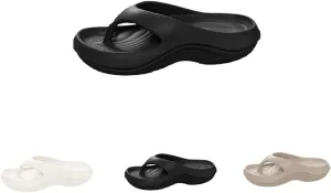 Flip Flops with Arch Support for Women Non-Slip Plantar Fasciitis Orthopedic Sandals for Women Comfortable Lightweight Soft Solid Sandals Summer Beach Outdoor Walking Slides Shoes Clip Toe Flipflops