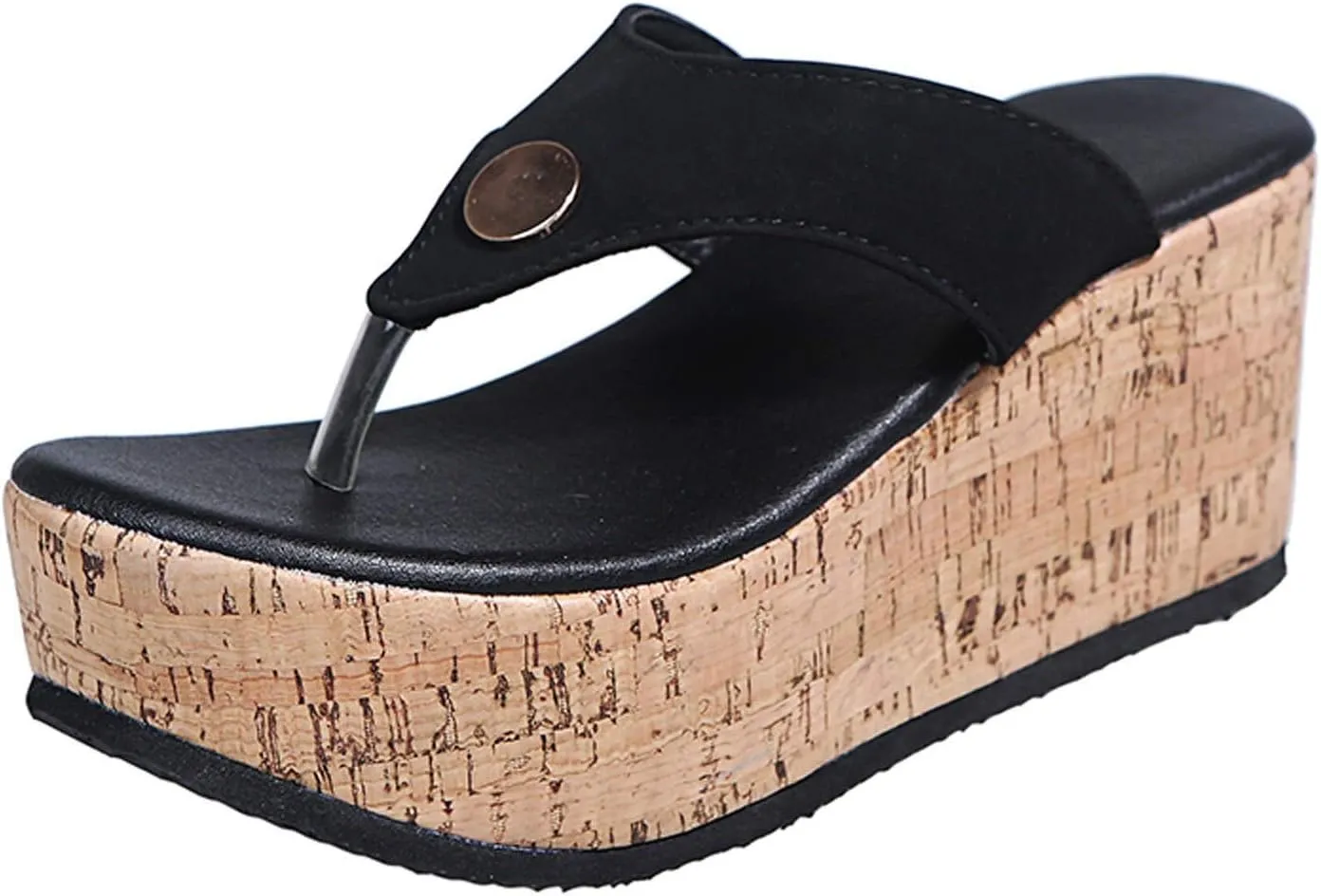 Flip Flops Women Indoor and Outdoor Flip Flop Black Sandals Women Comfortable Summer Beach Thong Sandals