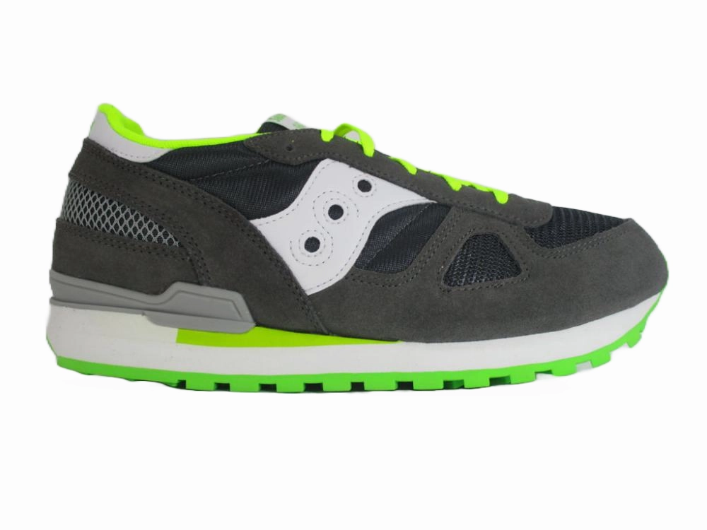 packable Saucony Originals scarpa sneakers da ragazzo Shadow SK260985 grigio bianco