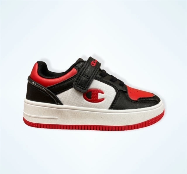 Lifting Support Comfort-focused design Champion scarpa sneakers da bambino Rebound 2.0 S32259-CHA-KK002 nero bianco rosso