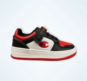 Lifting Support Comfort-focused design Champion scarpa sneakers da bambino Rebound 2.0 S32259-CHA-KK002 nero bianco rosso