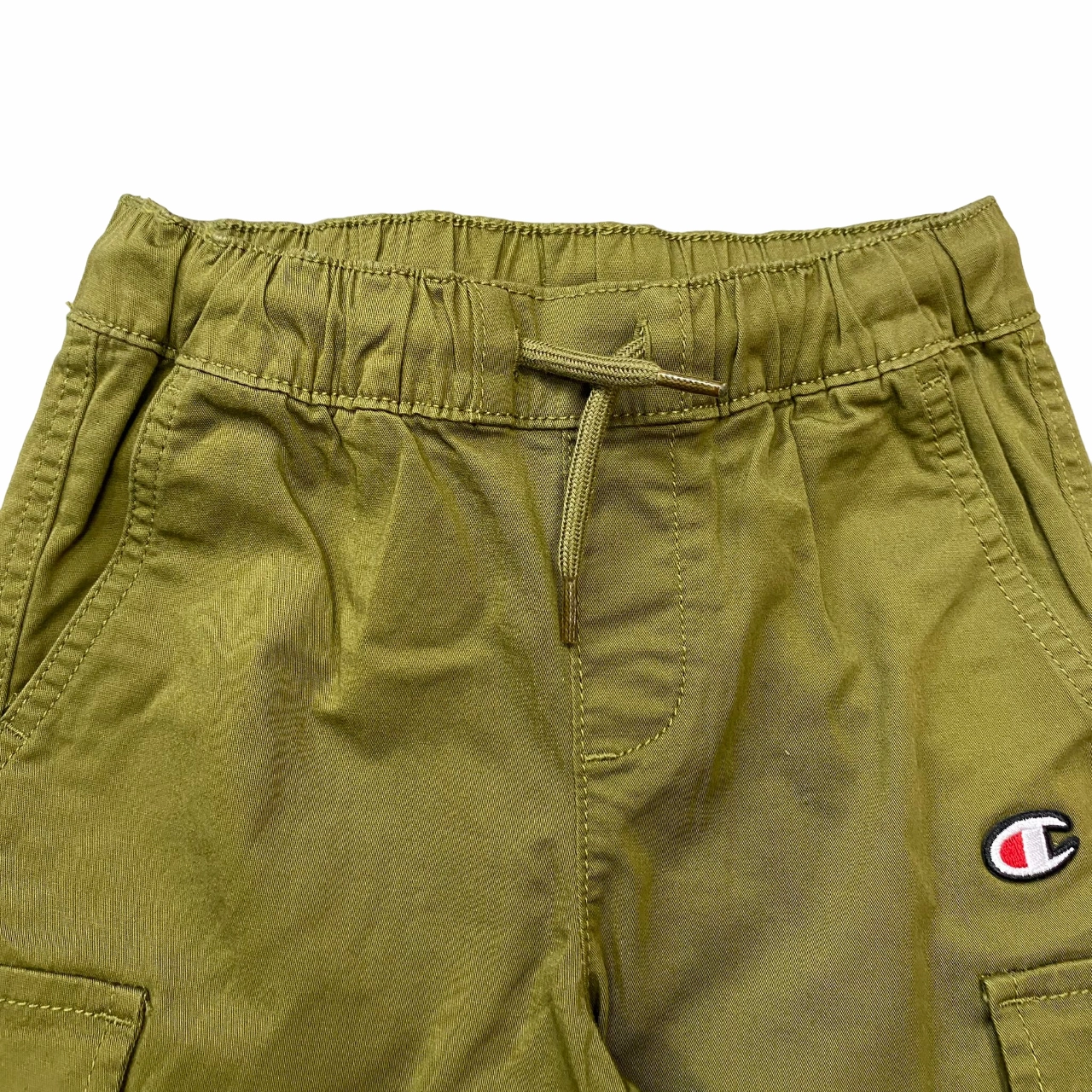 Champion pantaloncino Cargo da ragazzo 306768 GS573 verde Stretchable Waistband