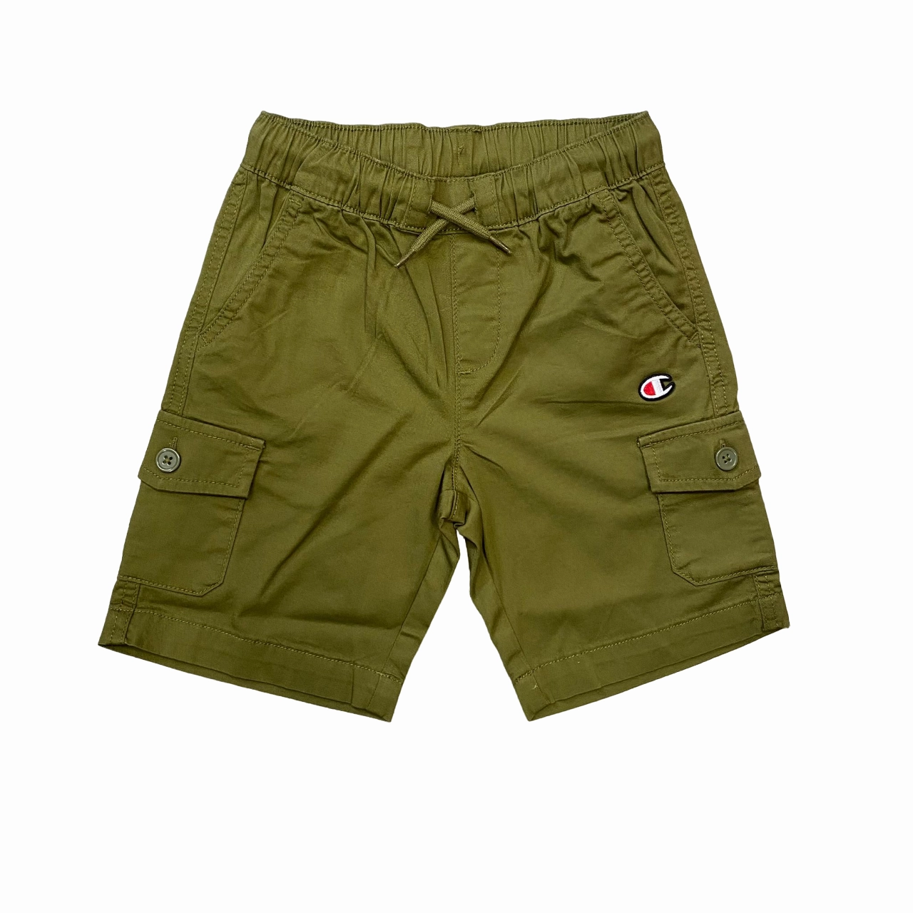 Champion pantaloncino Cargo da ragazzo 306768 GS573 verde Moisture Wicking Lining denim material