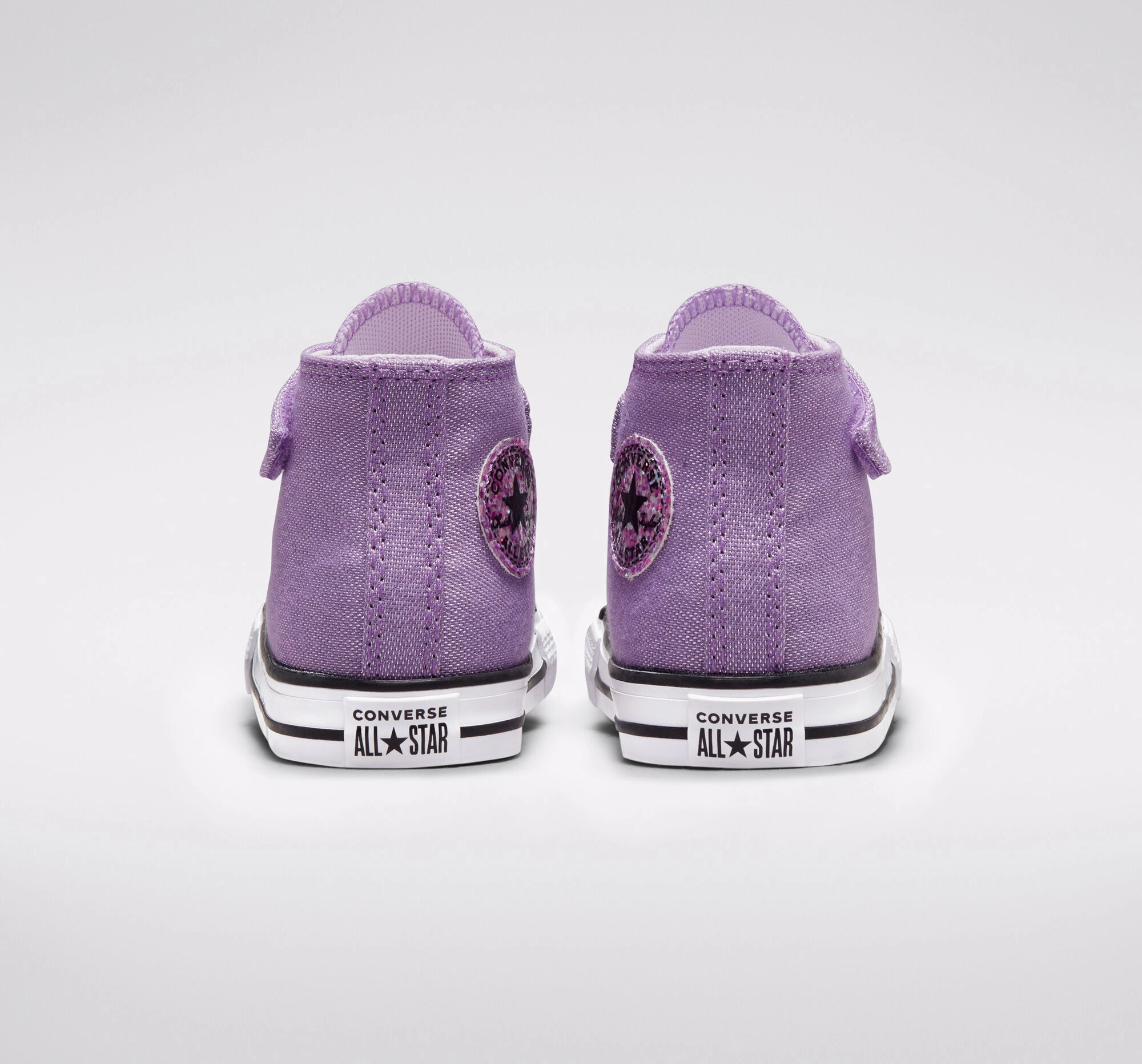 Converse scarpa da bambina alta alla caviglia Chuck Taylor All Star Easy-On Glitter 772878C viola shoe protection anti - odor shoe quality