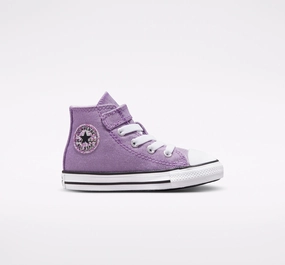 quick-drying Durable Rubber Composite Converse scarpa da bambina alta alla caviglia Chuck Taylor All Star Easy-On Glitter 772878C viola