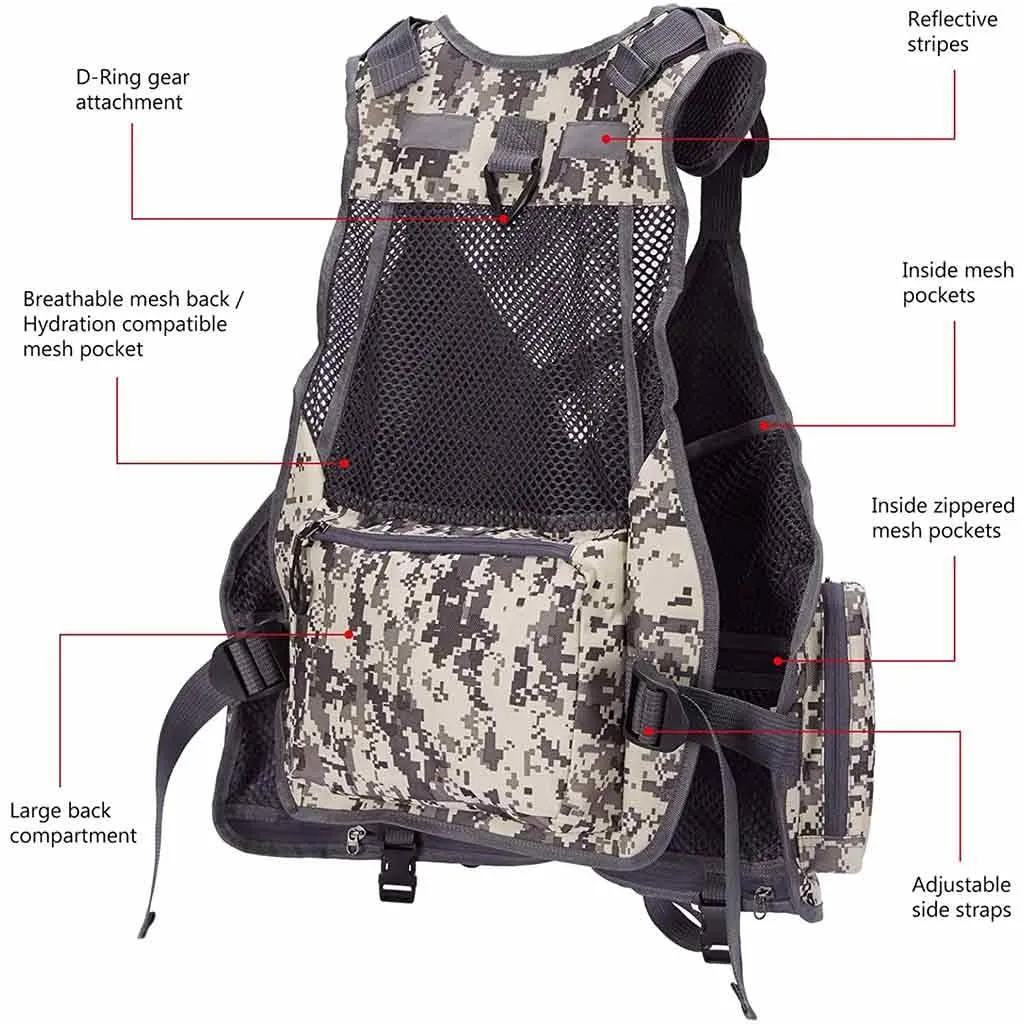 FV05 Fishing Vest for Men Women
