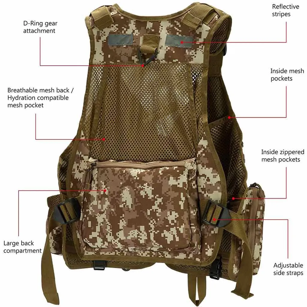 FV05 Fishing Vest for Men Women