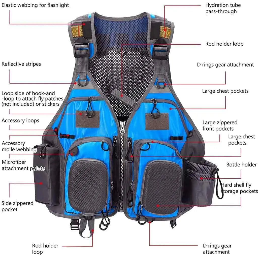 FV05 Fishing Vest for Men Women