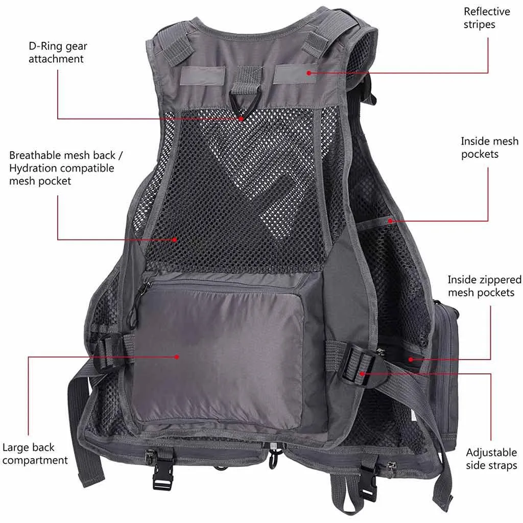 FV05 Fishing Vest for Men Women