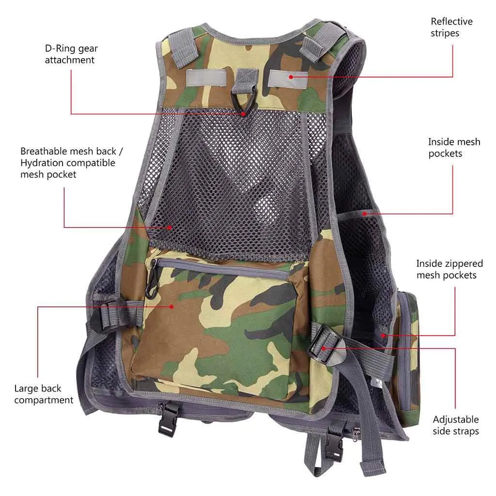 FV05 Fishing Vest for Men Women