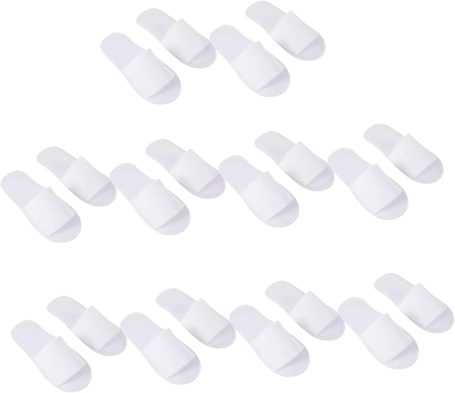 Gatuida 10 Pairs Indestructible Slippers Hotel Grade Disposable Comfort for Home