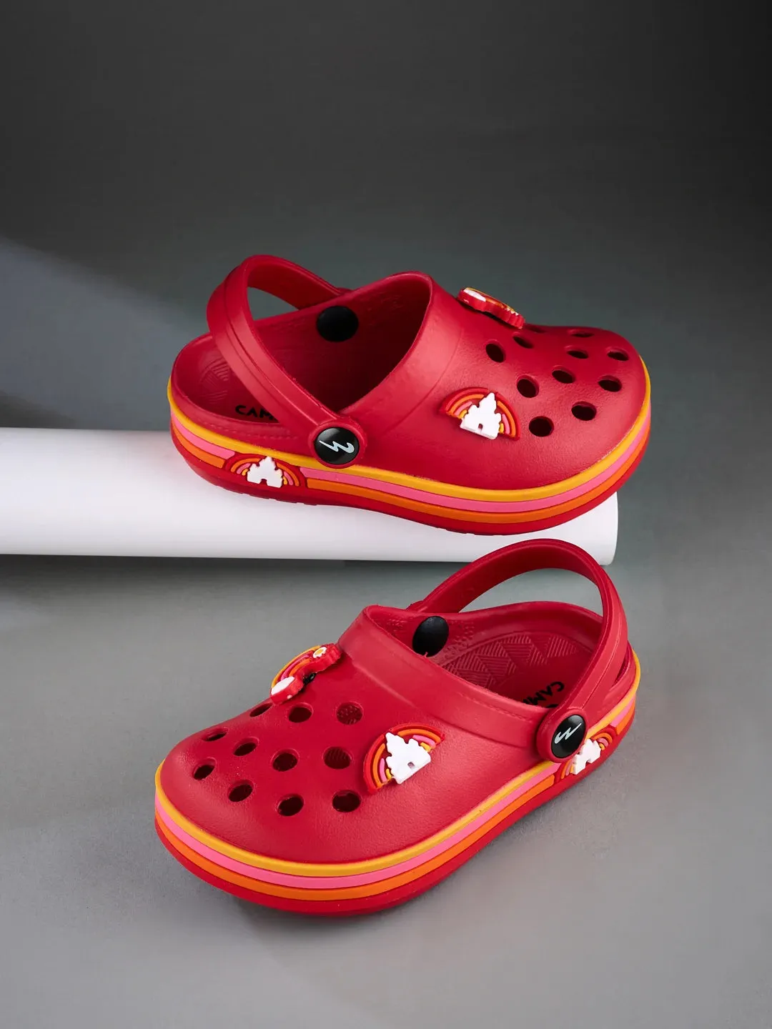GC-9001K Red Kid's Clogs