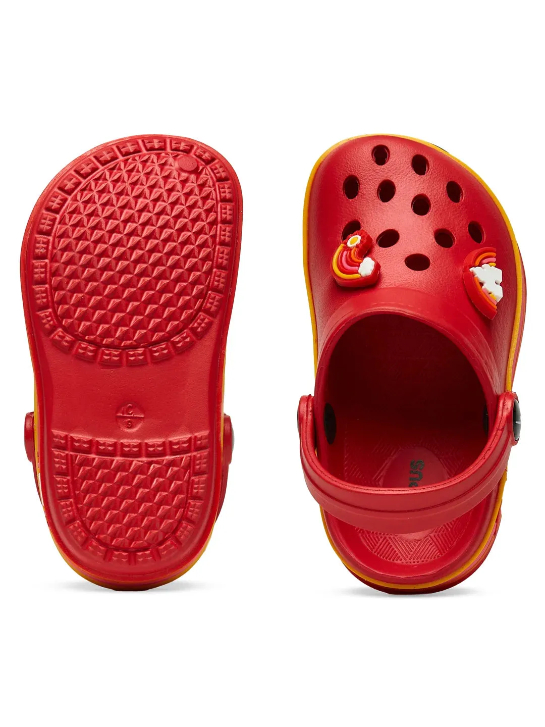 GC-9001K Red Kid's Clogs