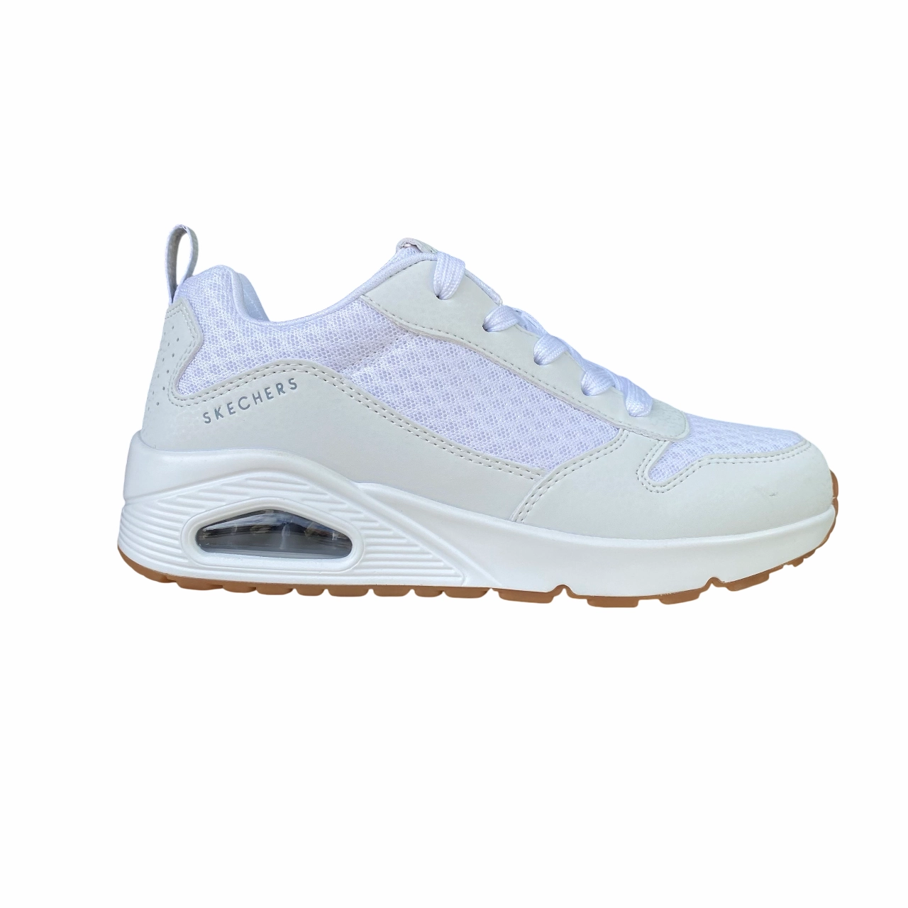 quick - drying - design shoes Skechers scarpa sneakers da junior Uno Powex 403667L/WHT bianco