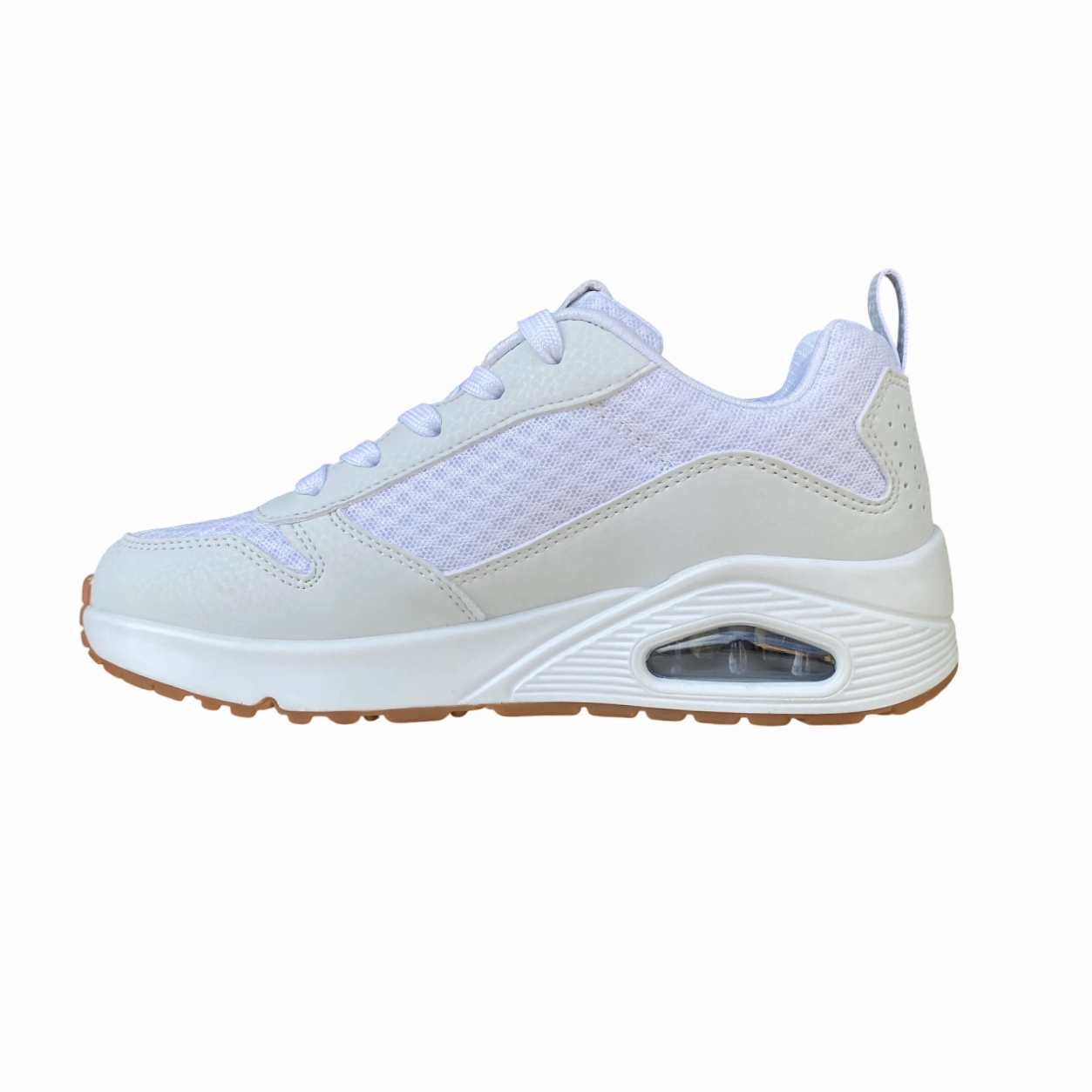 Skechers scarpa sneakers da junior Uno Powex 403667L/WHT bianco Stride Optimized Geometry Reebok Floatride