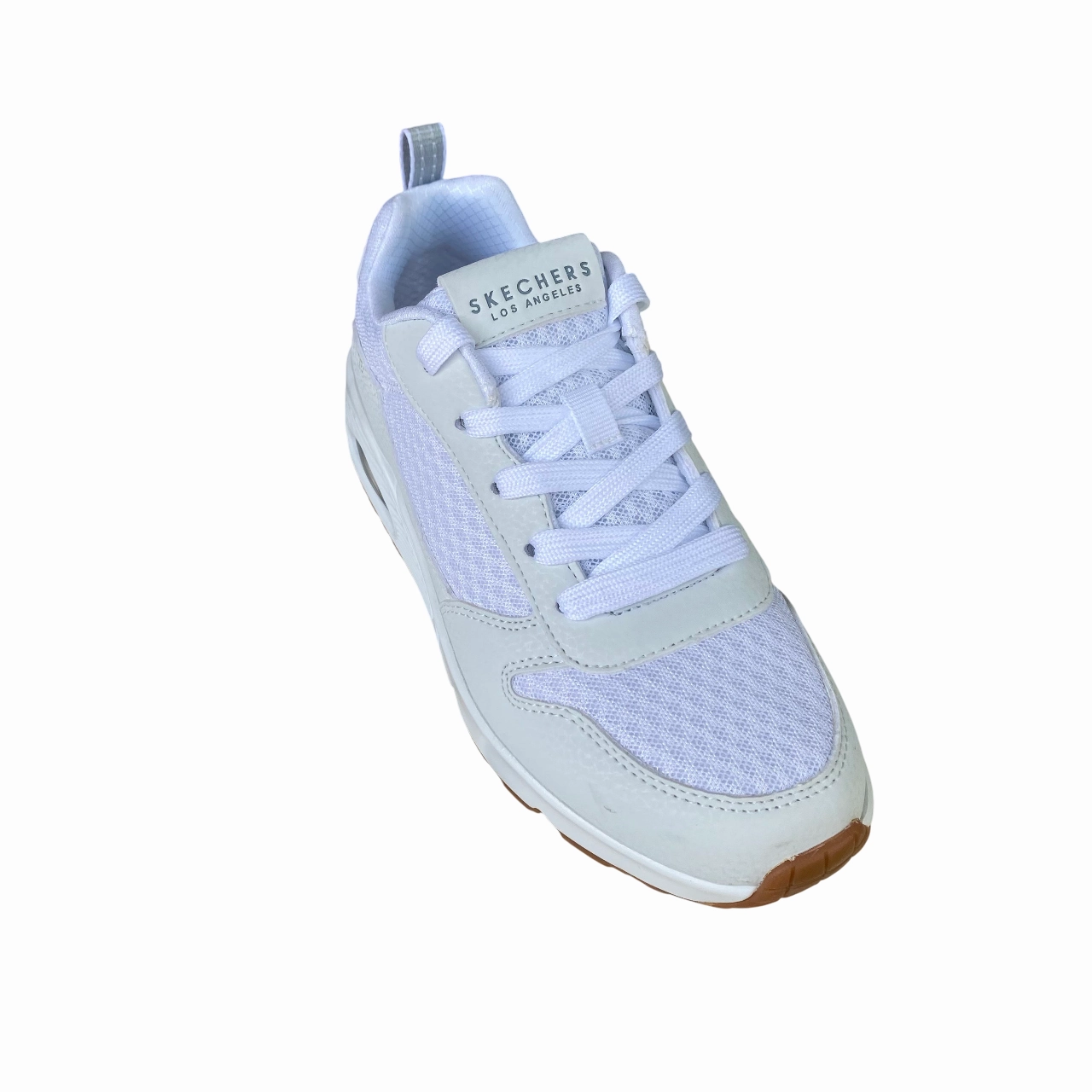 Skechers scarpa sneakers da junior Uno Powex 403667L/WHT bianco multi - surface outsole shoes