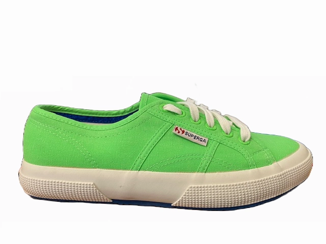 Superga 2750-cotufluo sneakers in tela S007XH0 C73 green fluo Multi Directional Tread Design Layered Propulsion Plate