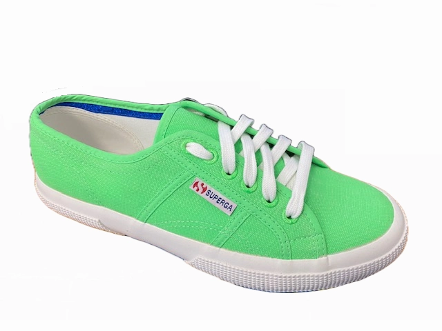 Competitive running Superga 2750-cotufluo sneakers in tela S007XH0 C73 green fluo