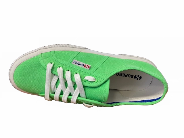 Superga 2750-cotufluo sneakers in tela S007XH0 C73 green fluo Suede physiologically - comfortable