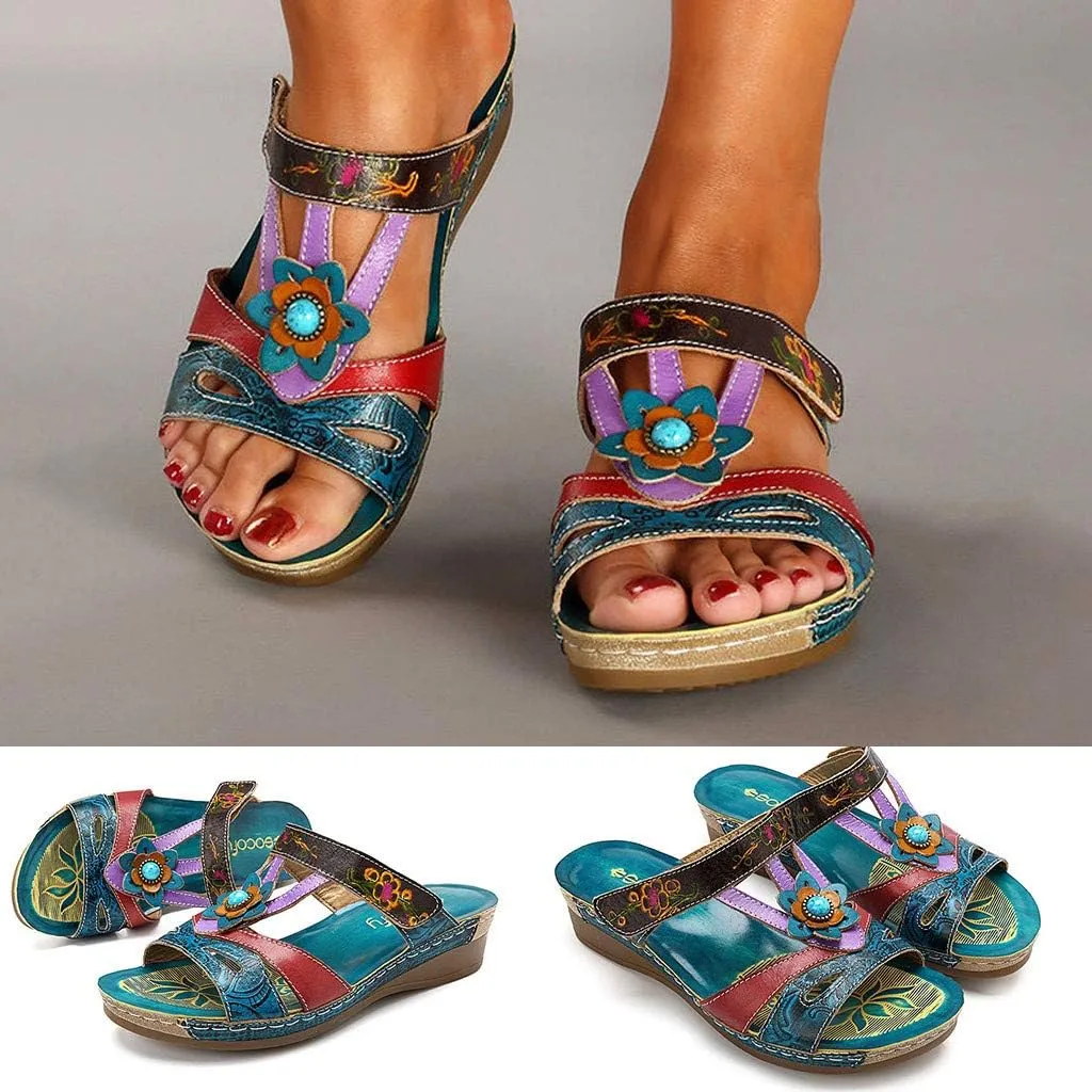Gibobby Sandals for Women Wide Width,2019 Summer Comfy Platforms Sandals Shoes Beach Travel Shoe Casual Flip Flops Slippers