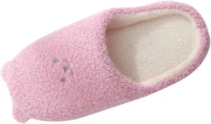 Gibobby Womens Slippers,House Slippers Cute Bear Memory Foam Fluffy Soft Fuzzy Slippers Slip on Warm Shoes