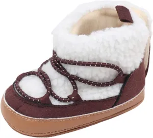Girls and Boys Snow Fashion Ankle Boots Warm Walking Outdoor Shoes Snow Boots For Kids Kids Winter Boots