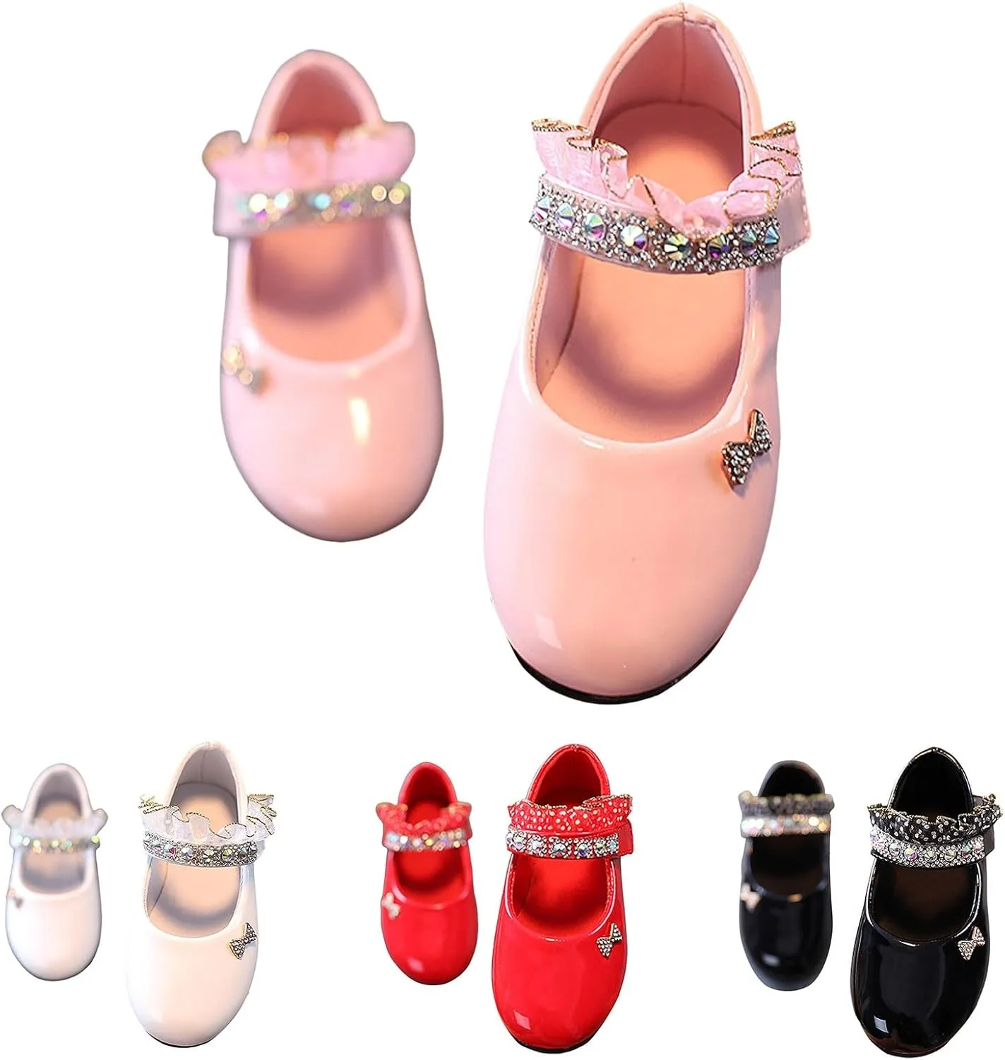 Girls Leather Shoes Spring and Fall New Soft Bottom Shoes Foreign Students Small Leather Dance Kids Girls Sandals