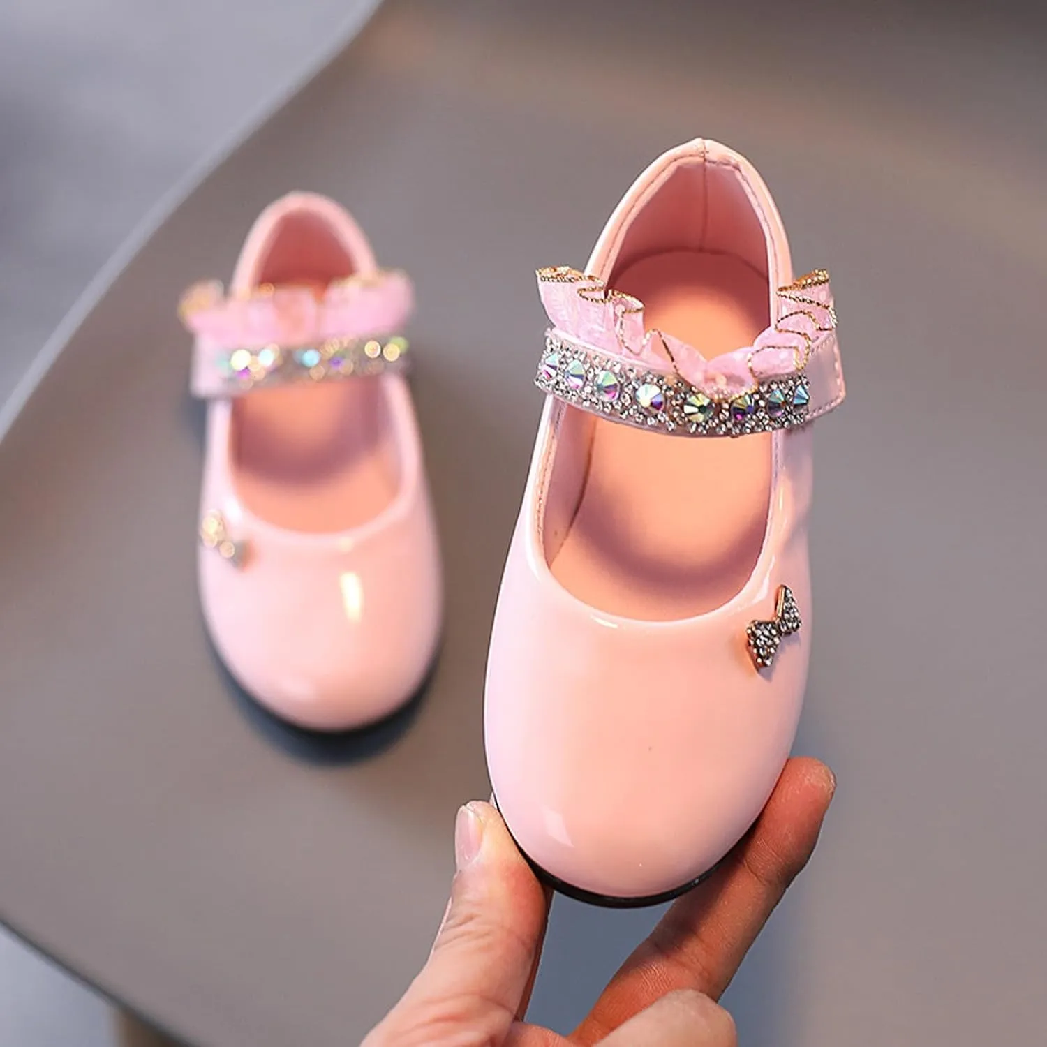 Girls Leather Shoes Spring and Fall New Soft Bottom Shoes Foreign Students Small Leather Dance Kids Girls Sandals