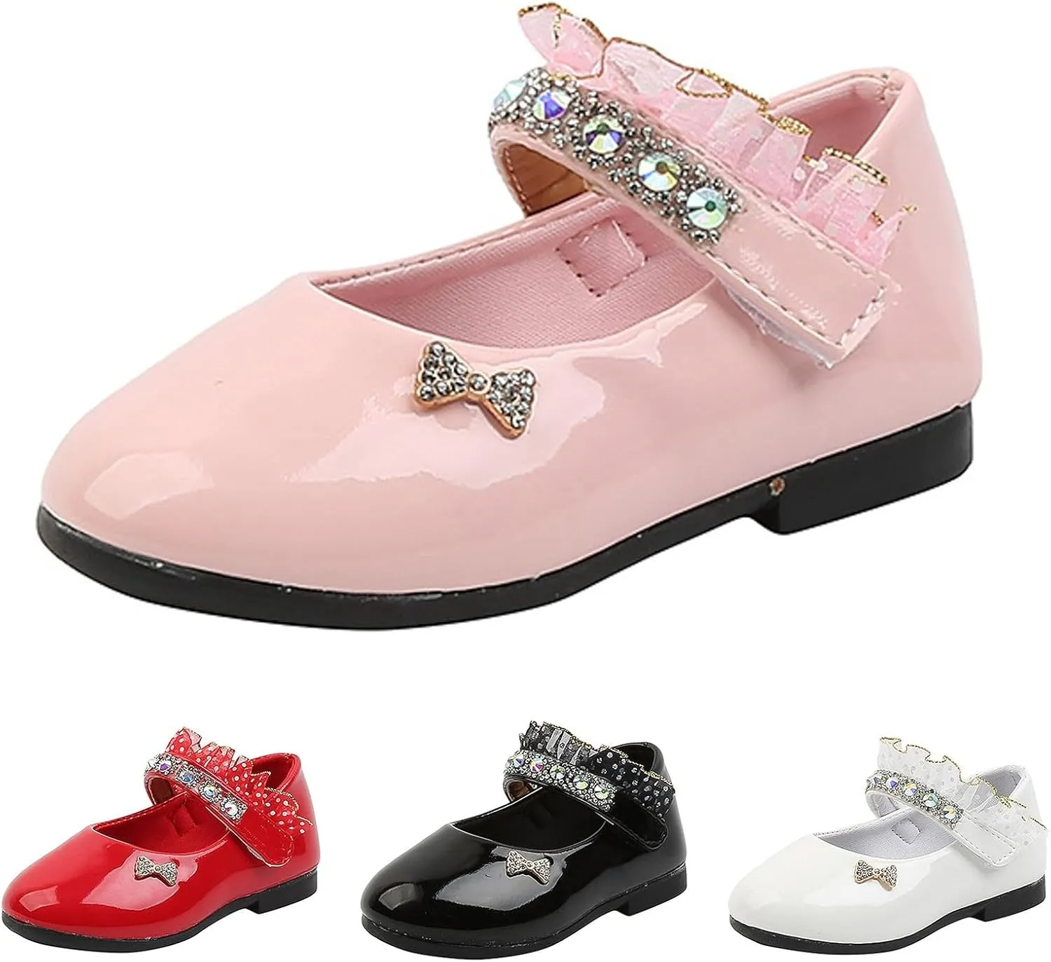 Girls Leather Shoes Spring and Fall New Soft Bottom Shoes Foreign Students Small Leather Dance Kids Girls Sandals
