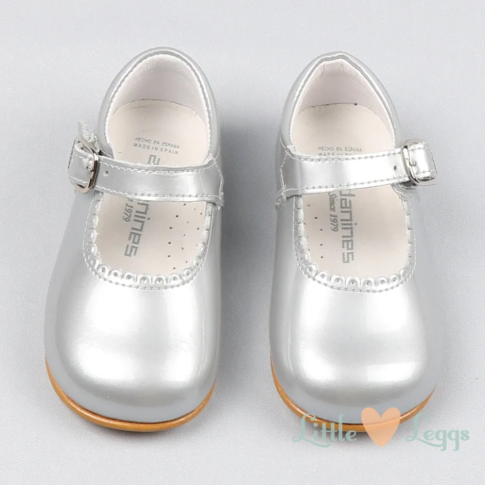 Girls Pearl Silver Mary Jane