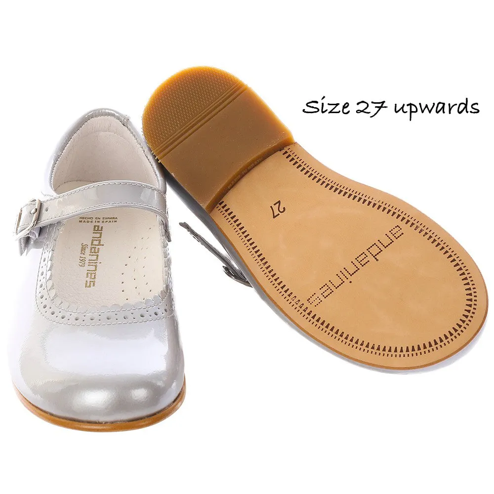 Girls Pearl Silver Mary Jane