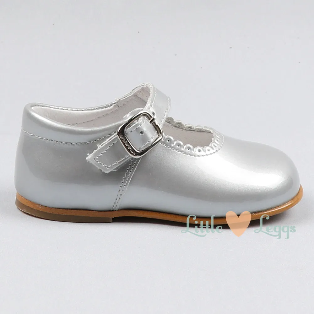 Girls Pearl Silver Mary Jane