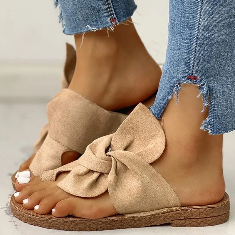 Girly Bow Summer Slippers
