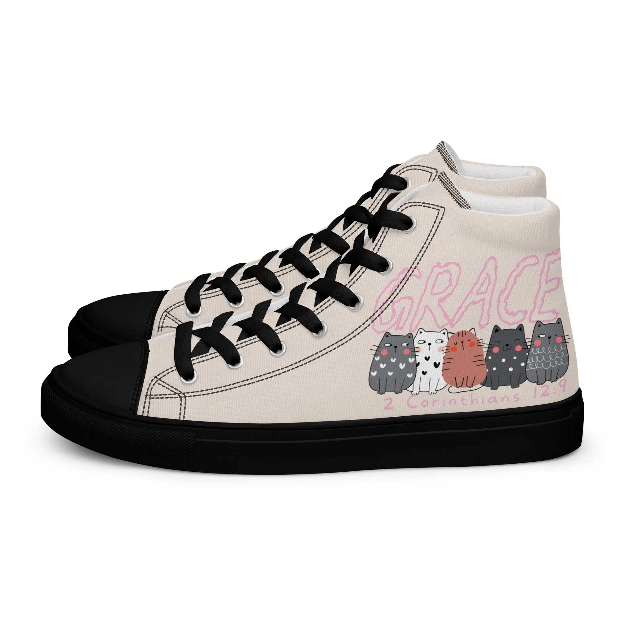 Grace, Men’s high top canvas shoes
