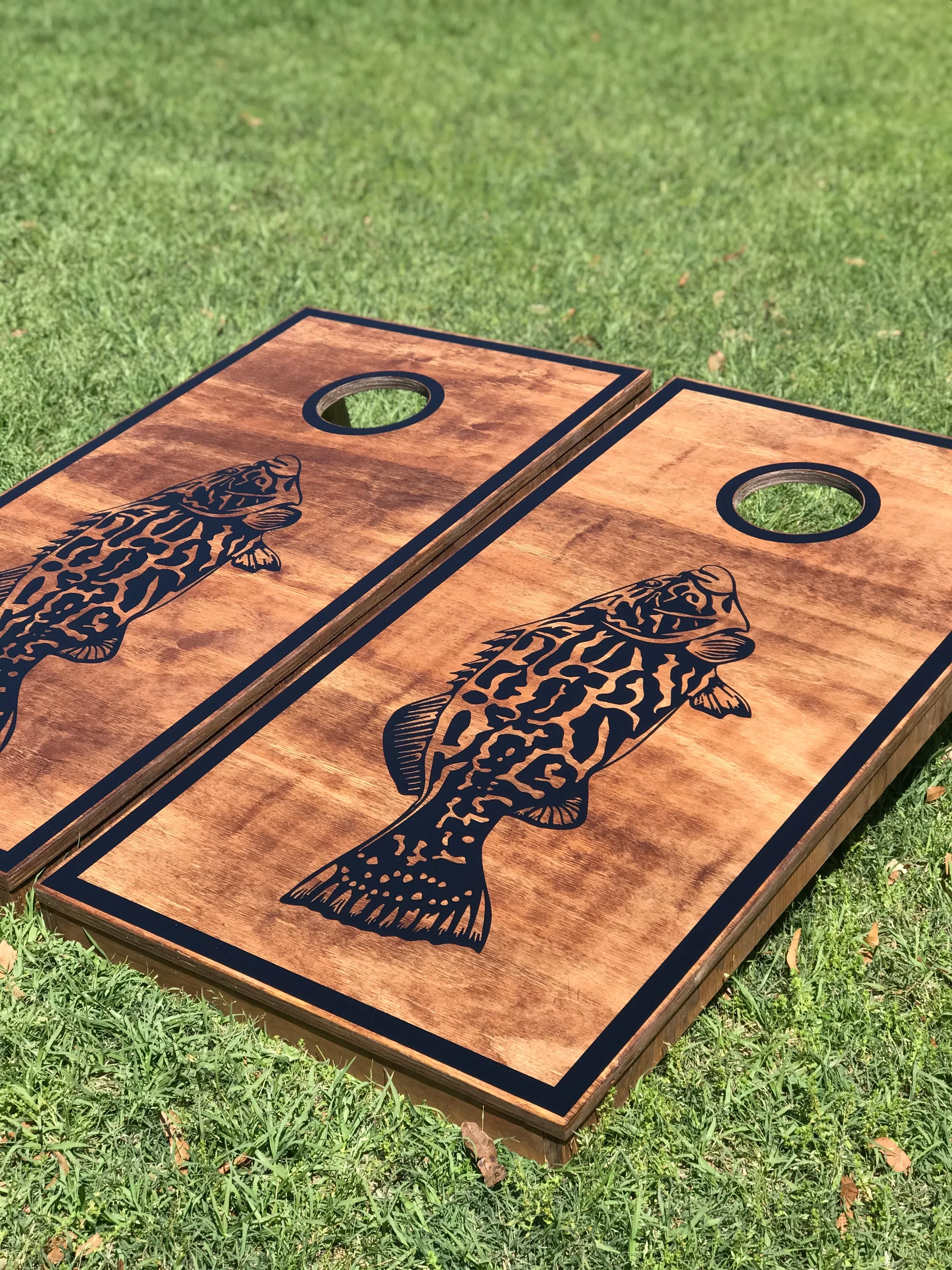 Grouper Cornhole Set With Bean Bags