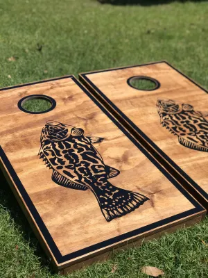 Grouper Cornhole Set With Bean Bags