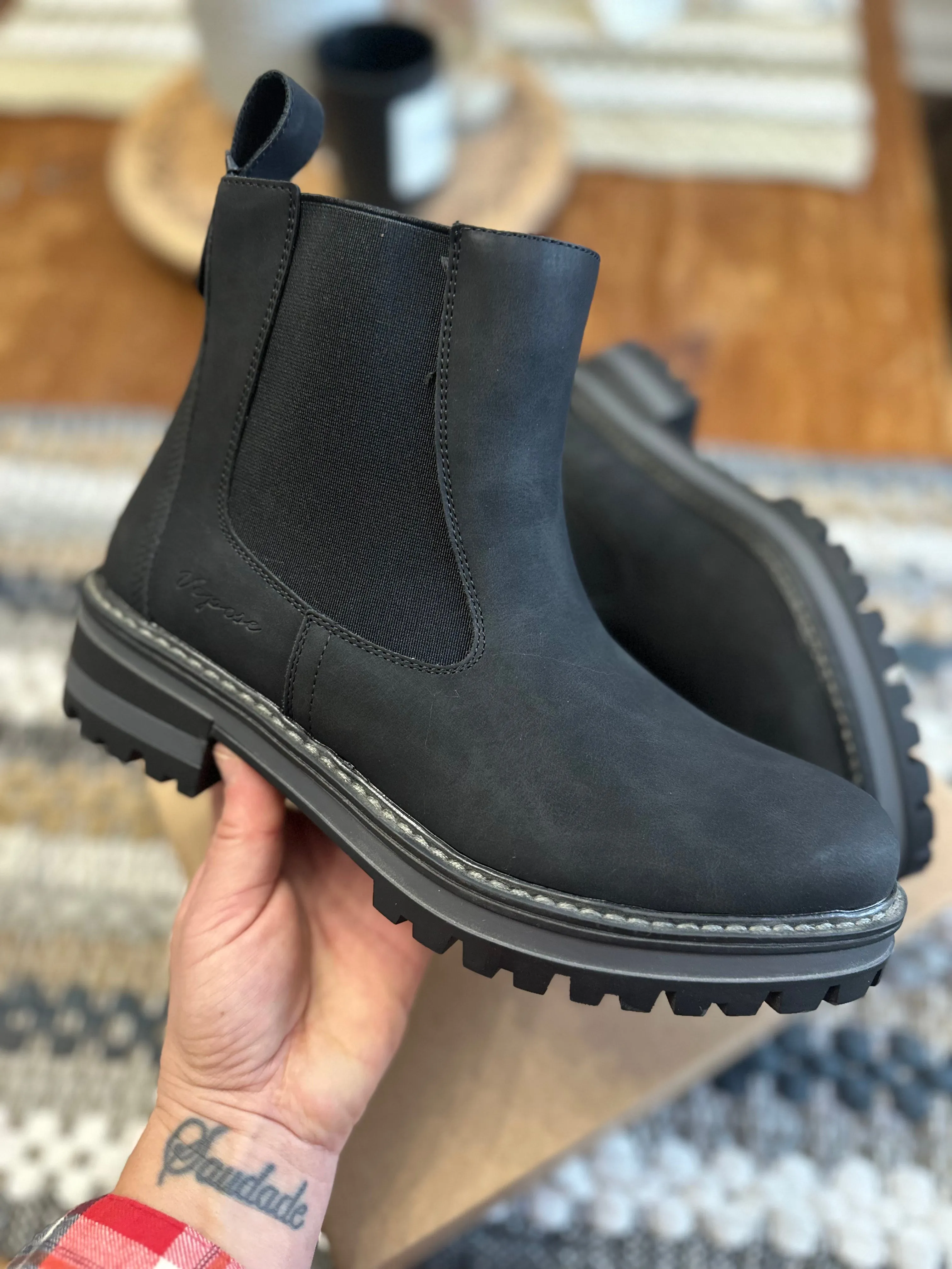 Hadley Lug Sole Chelsea Booties
