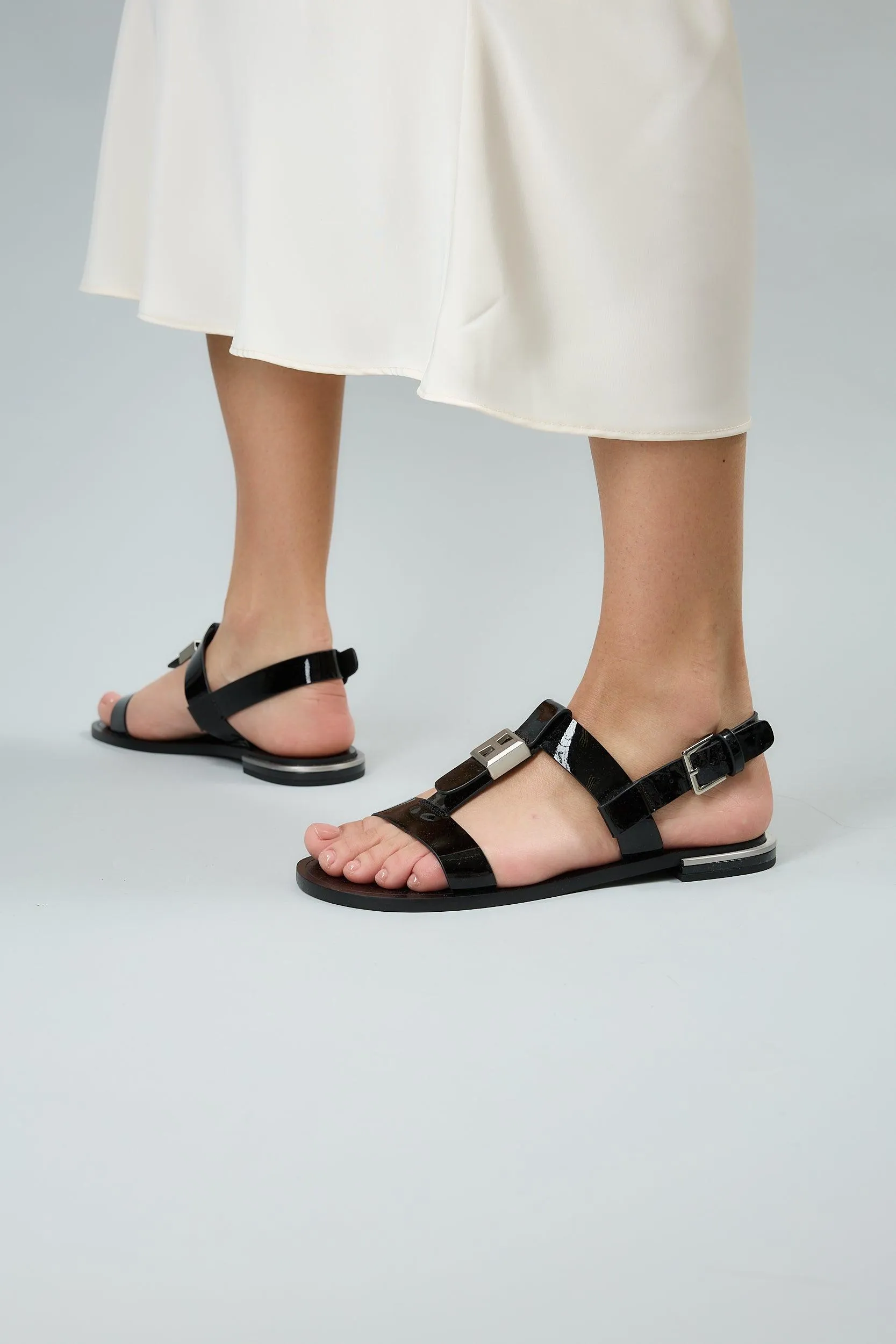 Hazel Black Sandals