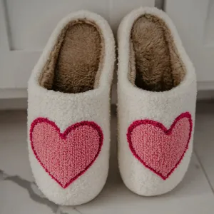 Heart Sherpa Slippers