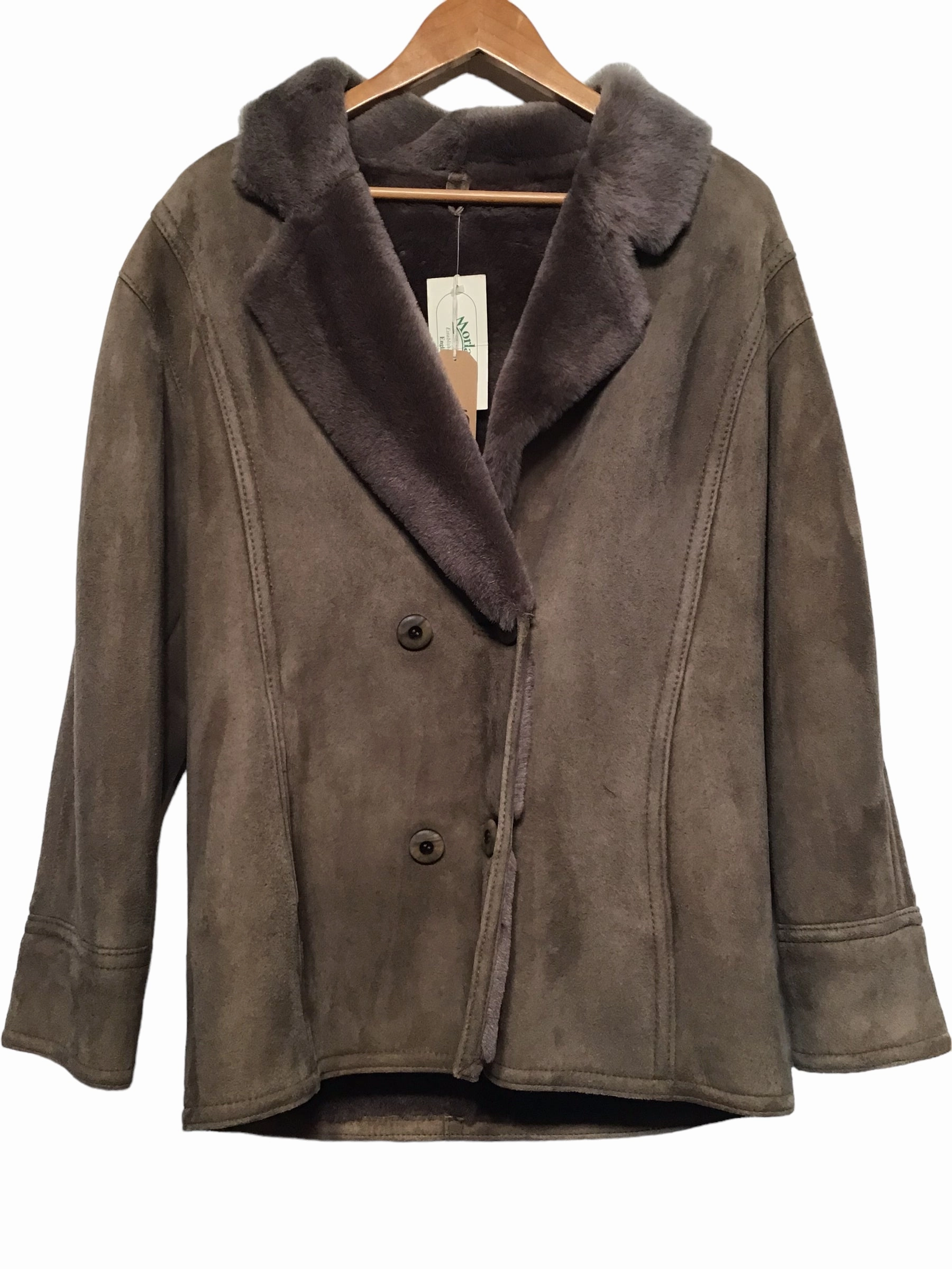 Advocate suitable for solo travel Suede and Shearling Jacket (Size M)