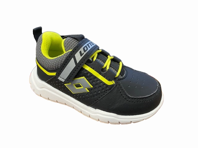 Toe Comfort Road - approved Lotto scarpa da ginnastica da bambino Spacelite AMF II INF S 218187 5EA nero-grigio