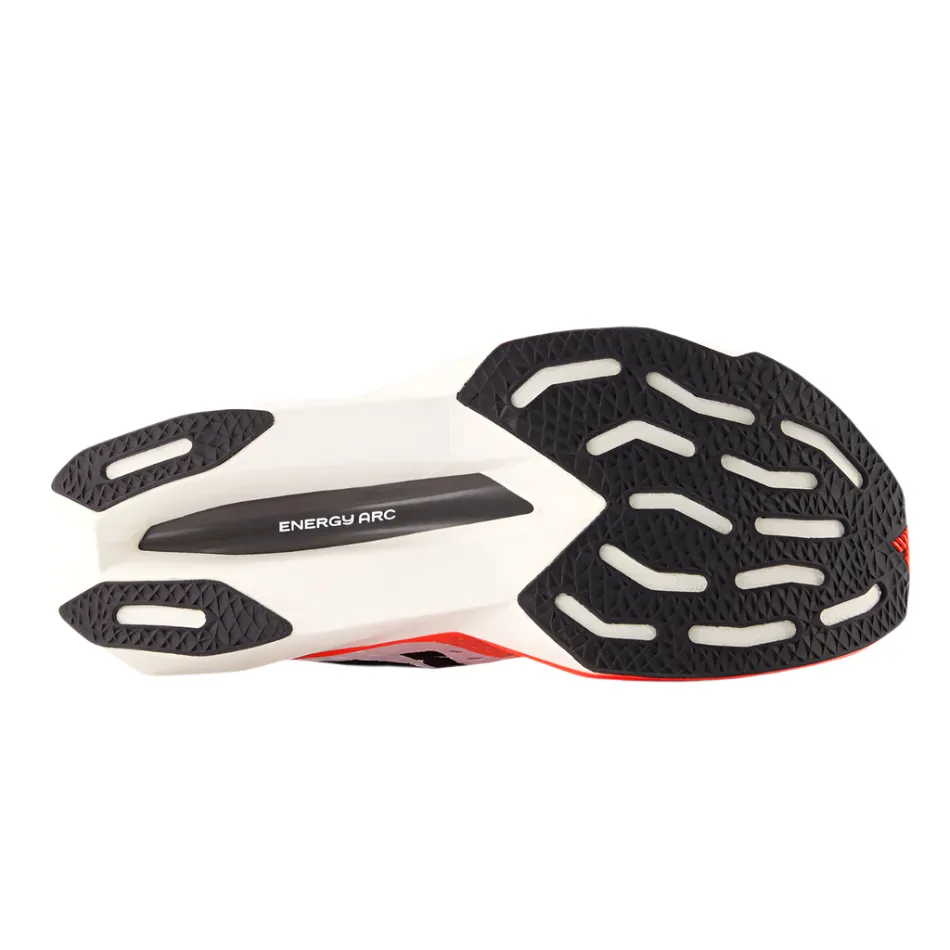 New Balance Women's Fuelcell Supercomp Pacer V2 Running Shoes in Urgent Red/White/Silver Metallic AW25 Good Grip