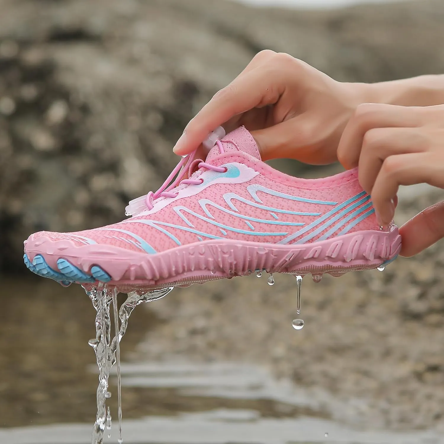 Hike Barefoot Shoes Women Water Shoe Trail Running Shoe Slip-On Soft Beach Breathable Hiking Outdoor Shoes Unisex