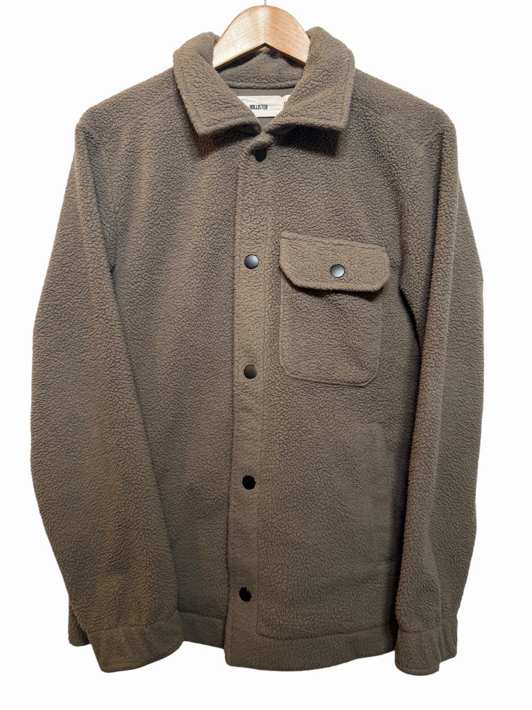 Waterproof Zippers work commute Hollister Mens Grey Jacket (Size S)