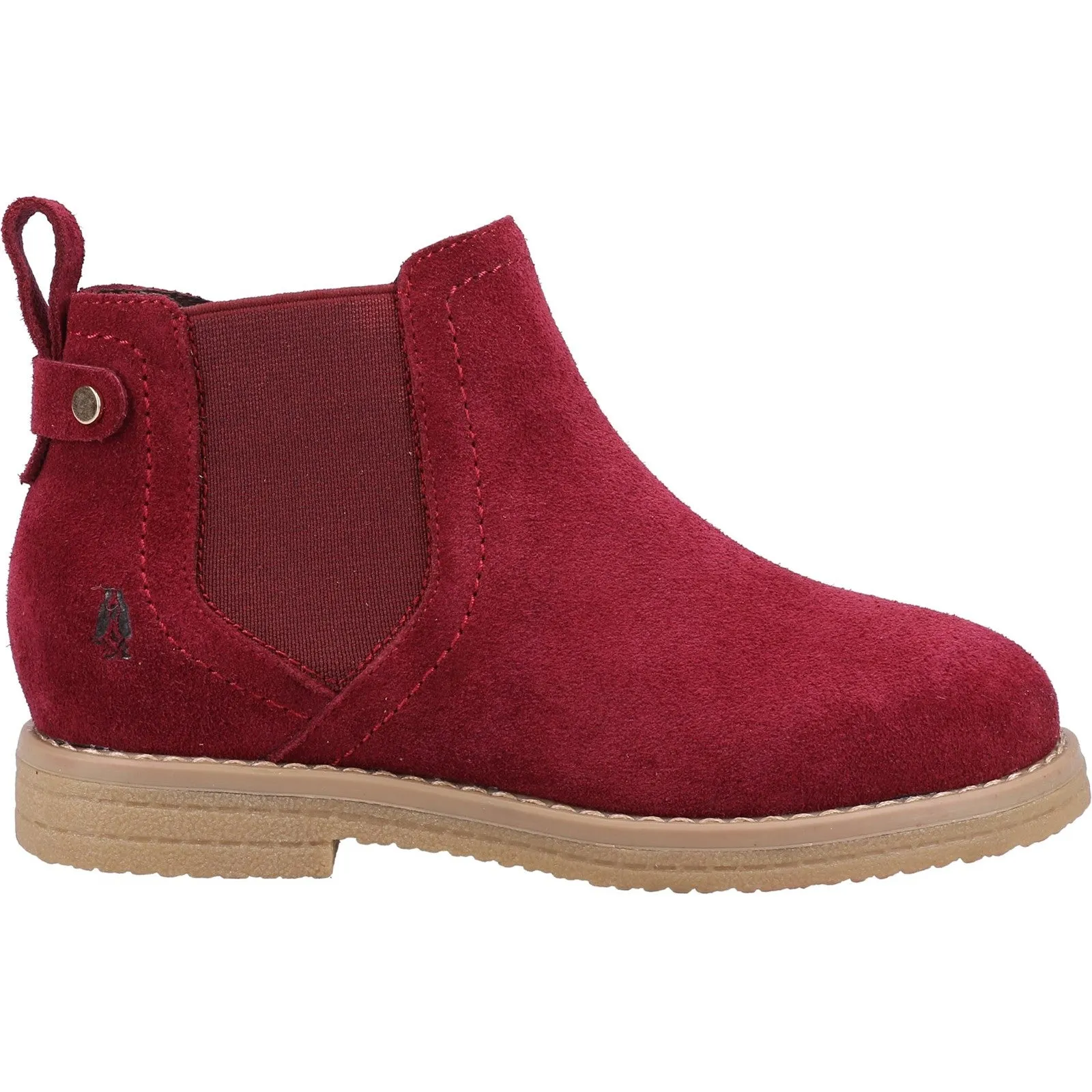 Hush Puppies Girls Maddy Suede Ankle Boots - Red