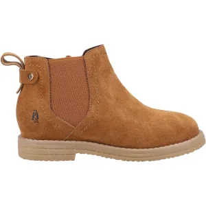 Hush Puppies Girls Maddy Suede Boots - Tan