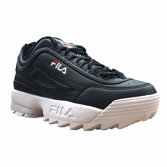 Multi Layer Mesh Ventilation Compression Foam Collar Fila scarpa sneakers da bambino Disruptor Kids 1010567.25Y nero