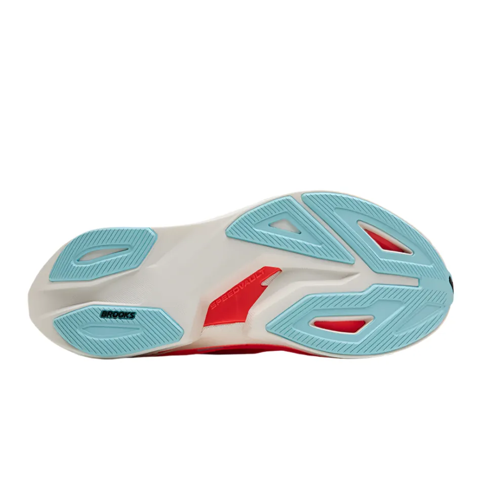 Brooks Women's Hyperion Max 3 Running Shoes in Coconut/Fiery Coral/Atomizer AW25 AnkleSupport