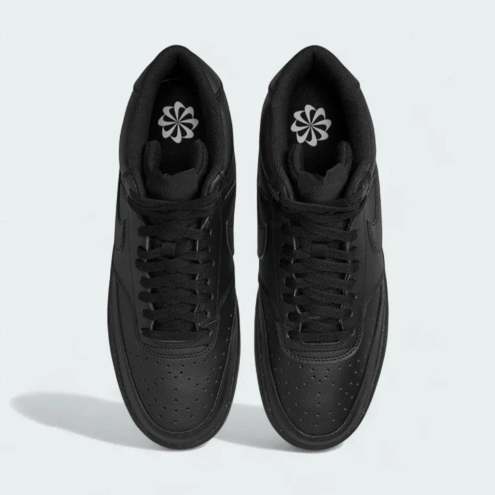 agility training running option Geometric Traction Lugs Nike Court Vision Mid Next Nature Black Men's Shoes DN3577 003