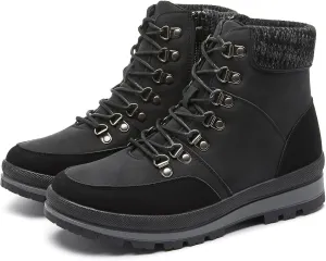 HYPOCRUTE Winter Snow Boots for Women Water Resistant Hiking Work Boots Womens Snow Ankle Boots Comfortable Outdoor Shoes